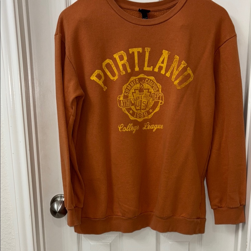 Art Class Orange Crewneck Jacket - Picture 3 of 6